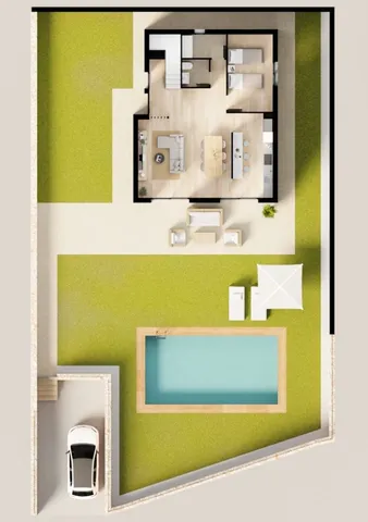 Modern detached house for sale in Finestrat, Alicante — Floor Plan 1