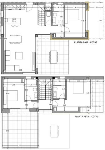 Zeitgenössische Villa in Sierra Cortina, Finestrat - Privater Pool und Meerblick in einer bewachten Gemeinschaft — Floor Plan 1