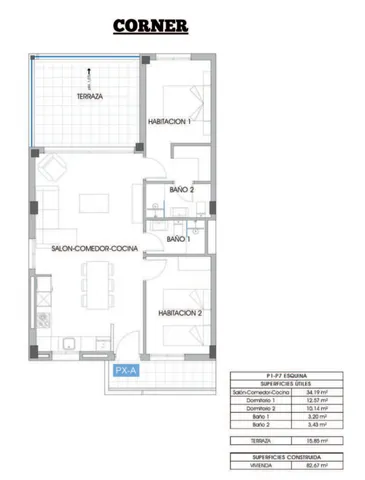 Residencial Vista Cala 52 — Floor Plan 1