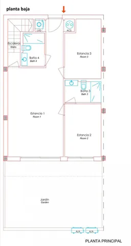 Дуплекс с видом на горизонт в Кампорроссо Серпентине — Floor Plan 2