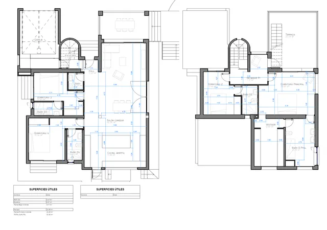 Красивая вилла в стиле Ибицы в Альтеа с видом на море — Floor Plan 1