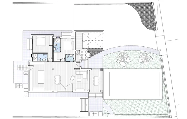 Красивая вилла в стиле Ибицы в Альтеа с видом на море — Floor Plan 2