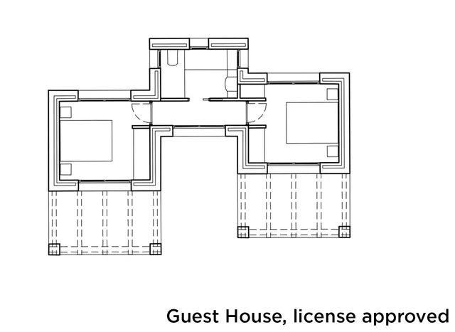 Villa contemporaine de nouvelle construction avec maison d'hôtes Projet d'intimité exceptionnelle dans un cadre naturel serein — Floor Plan 1