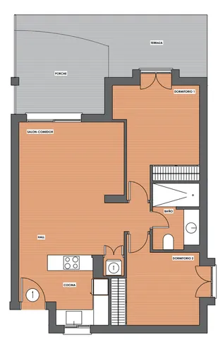 Charming Modern Ground Floor Apartment in Dénia — Floor Plan 1
