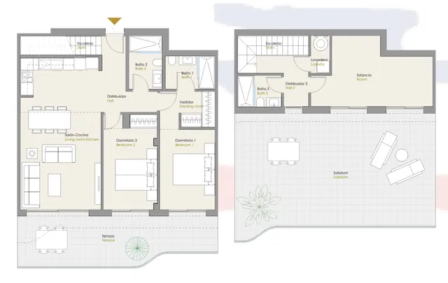 Impresionante Ático Moderno con Vistas Impresionantes en Sierra Cortina, Finestrat — Floor Plan 1