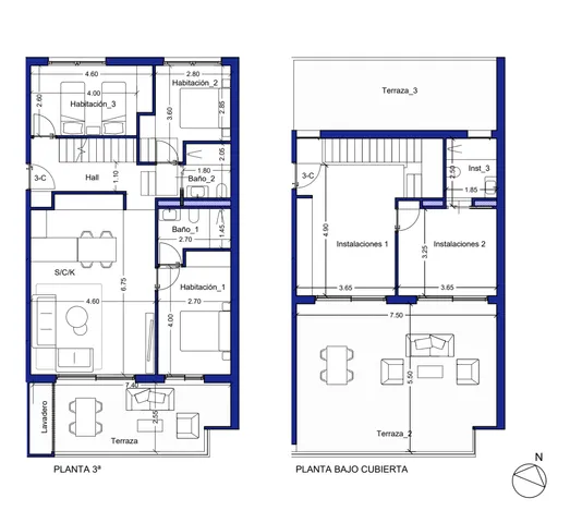 Modern Penthouse Apartments in Villajoyosa — Floor Plan 2