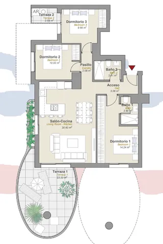 Golden Leaves Calpe — Floor Plan 1