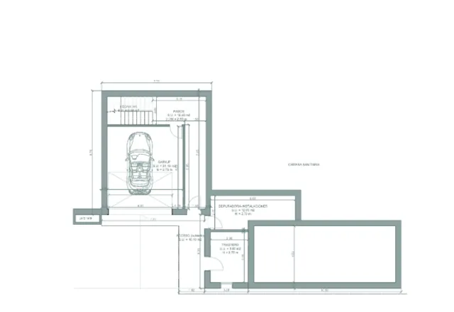 Nouvelle villa moderne prête à construire avec une vue imprenable sur les montagnes à Calpe — Floor Plan 3
