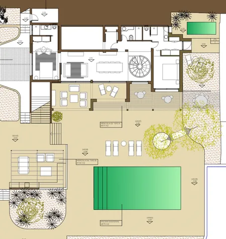 Remodelled modern villa with sea views in La Fustera — Floor Plan 1