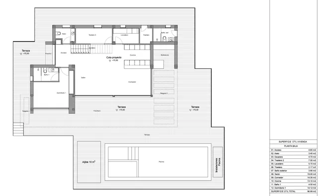 Moderne Neubauvilla mit Meerblick in Moraira — Floor Plan 2