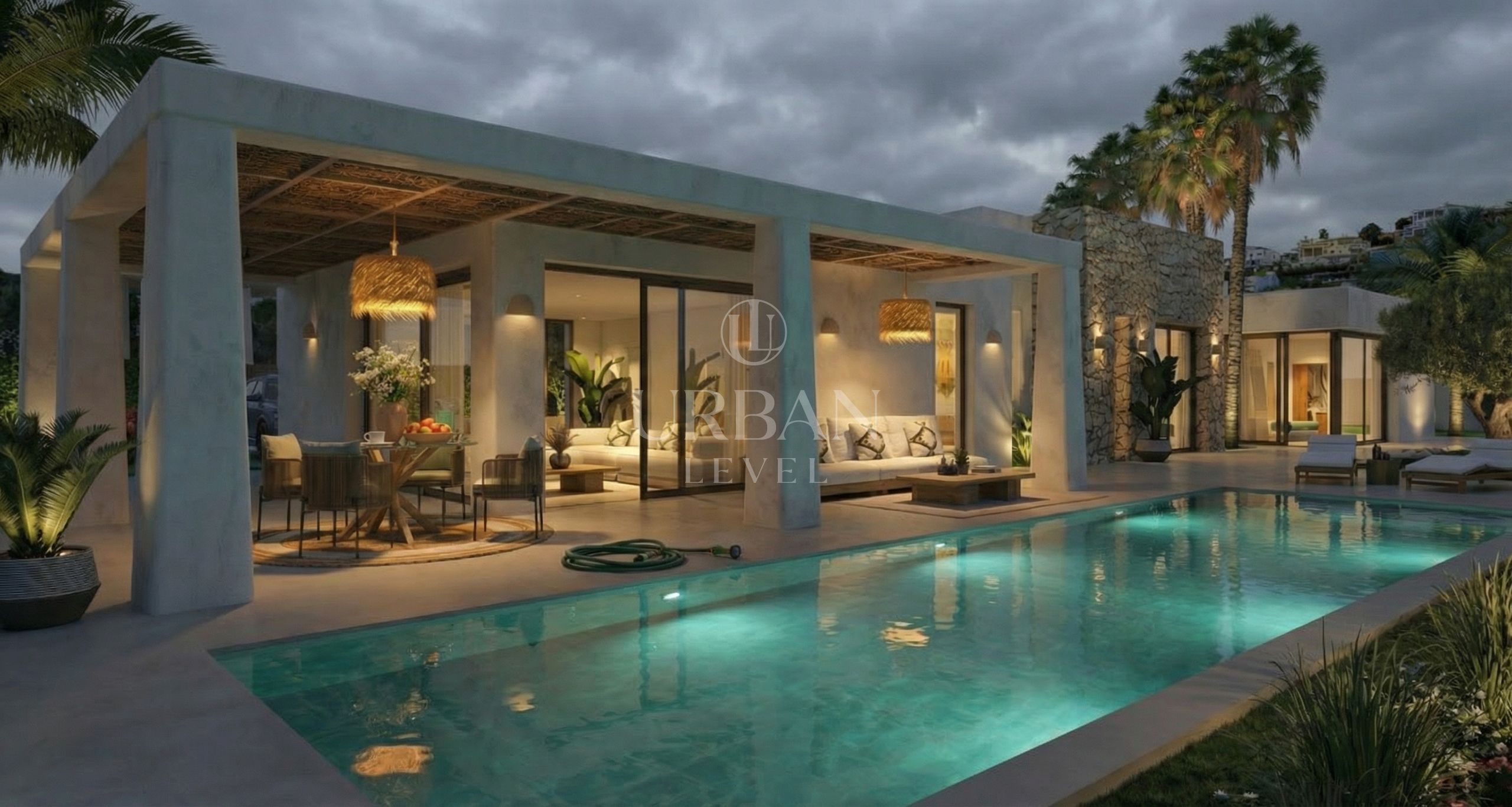 Ibiza-Style Detached House with Garden and Pool