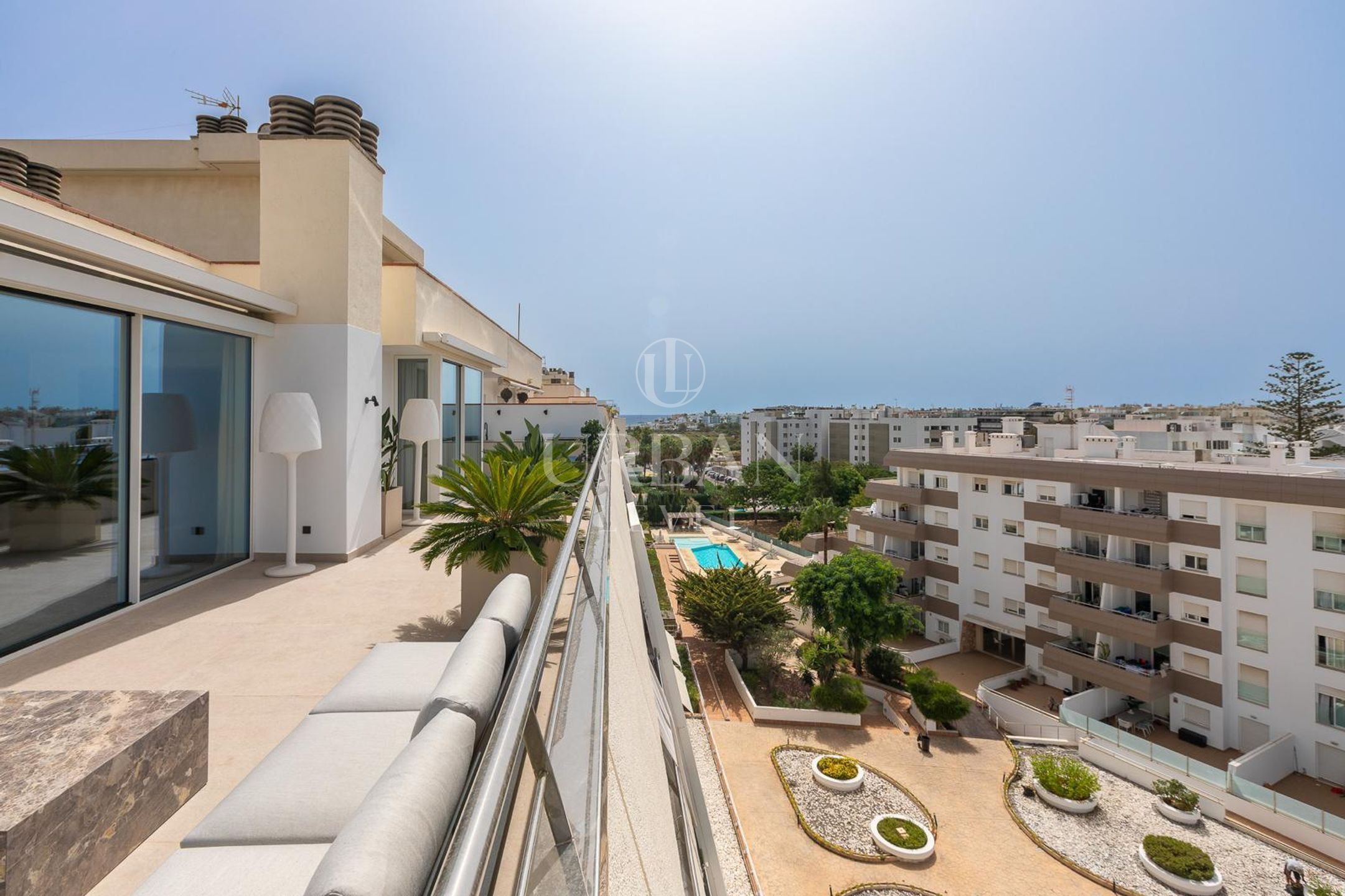Penthouse with Sea and City Views in Ibiza