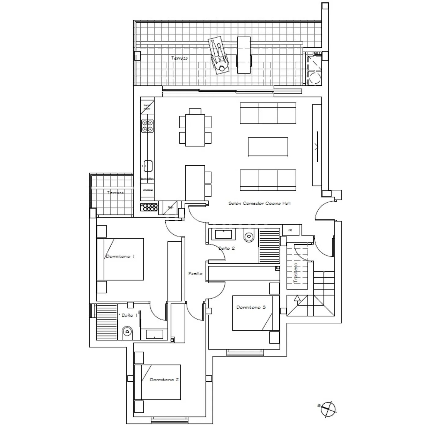 Продается роскошный пентхаус с 3 спальнями и 2 ванными комнатами на отмеченном наградами поле для гольфа — photo 9