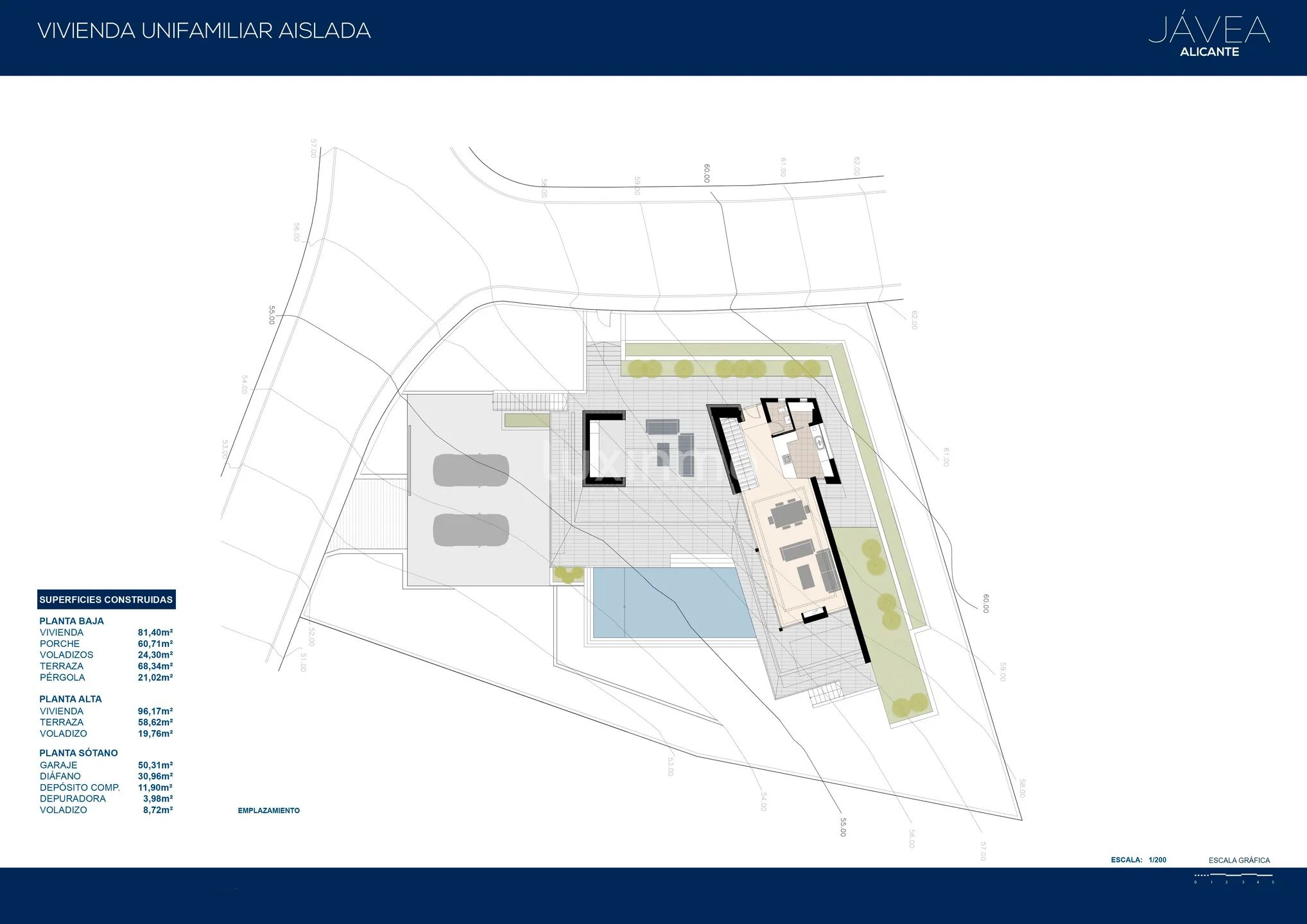 For sale impressive modern built villa in Javea — Floor Plan 3