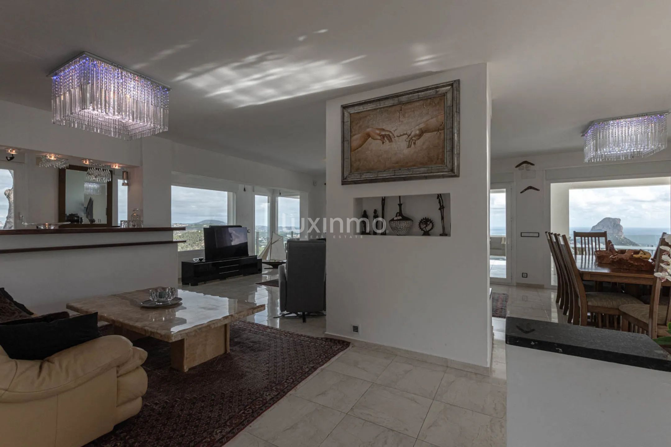 Villa for long term rentals in unique Oltamar Calpe location with panoramic views and sea view — photo 31