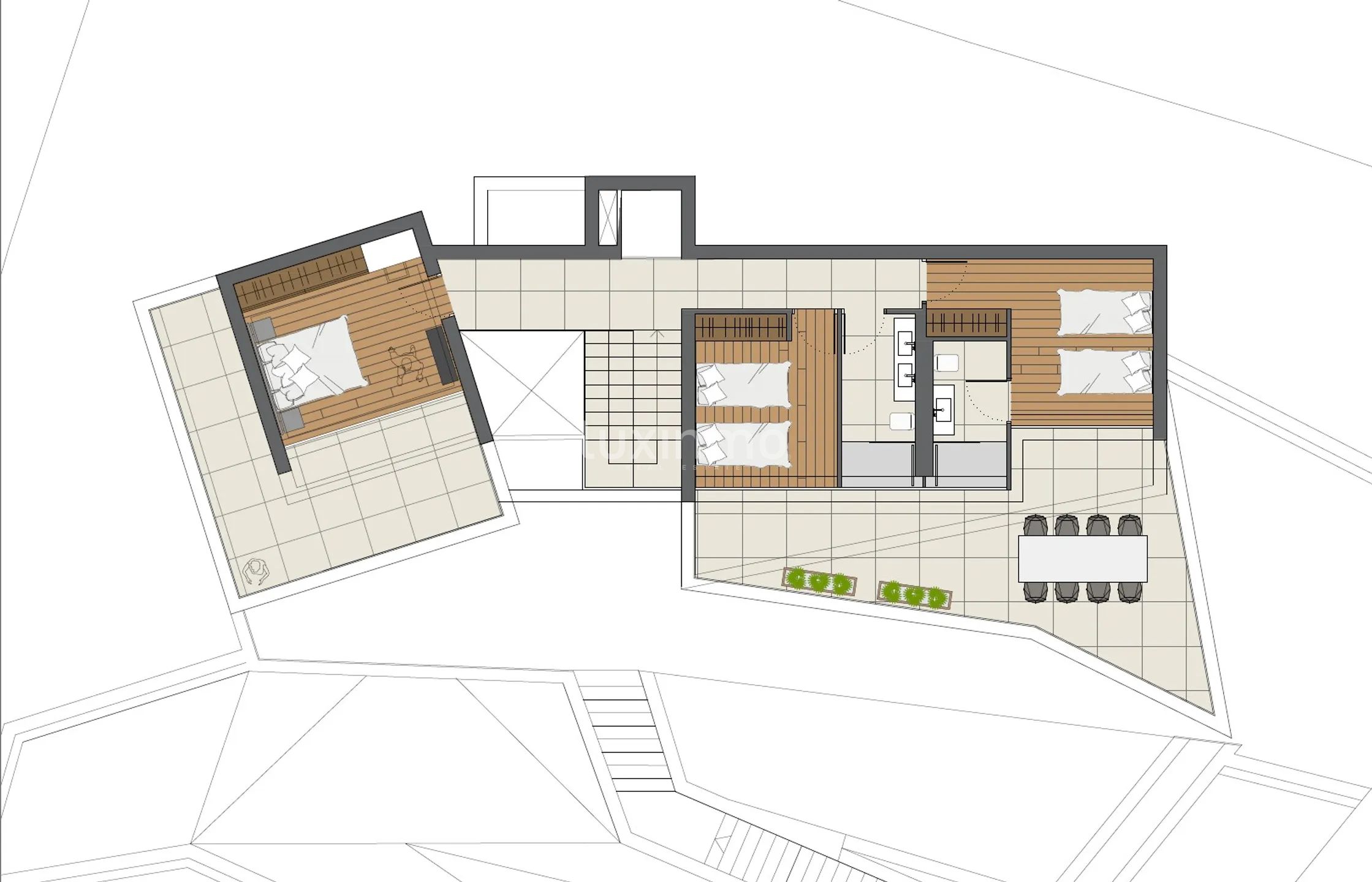 For sale villa with sea views in Altea Hills — Floor Plan 1