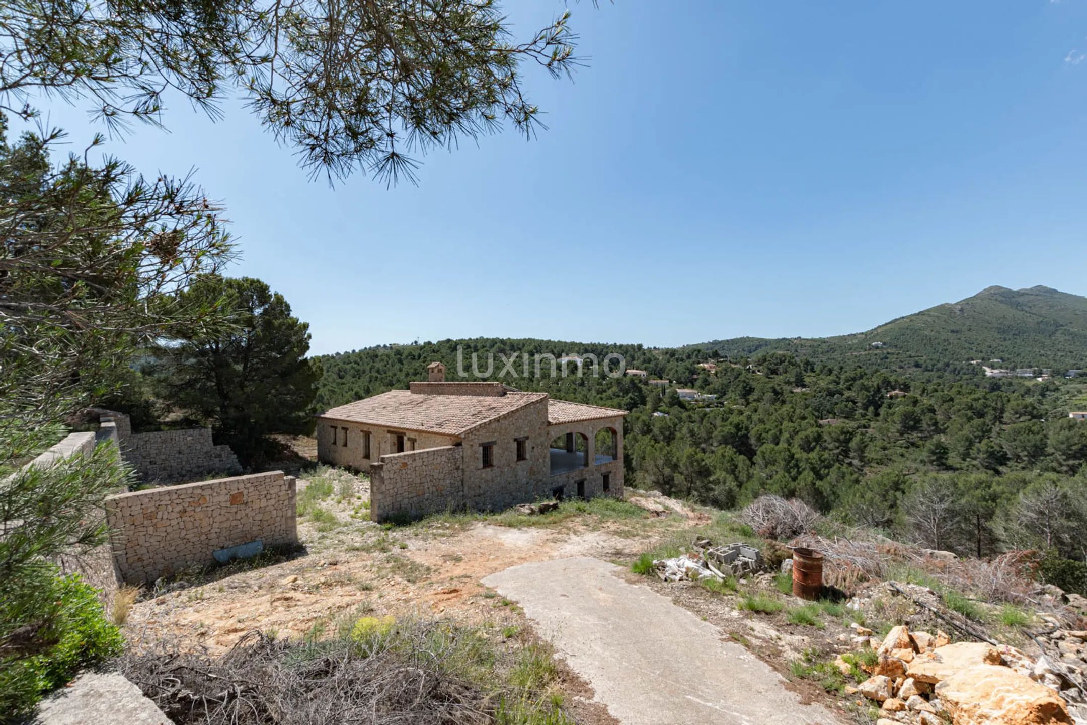The unfinished Finca for sale between Benissa Senia and Lliber — photo 4