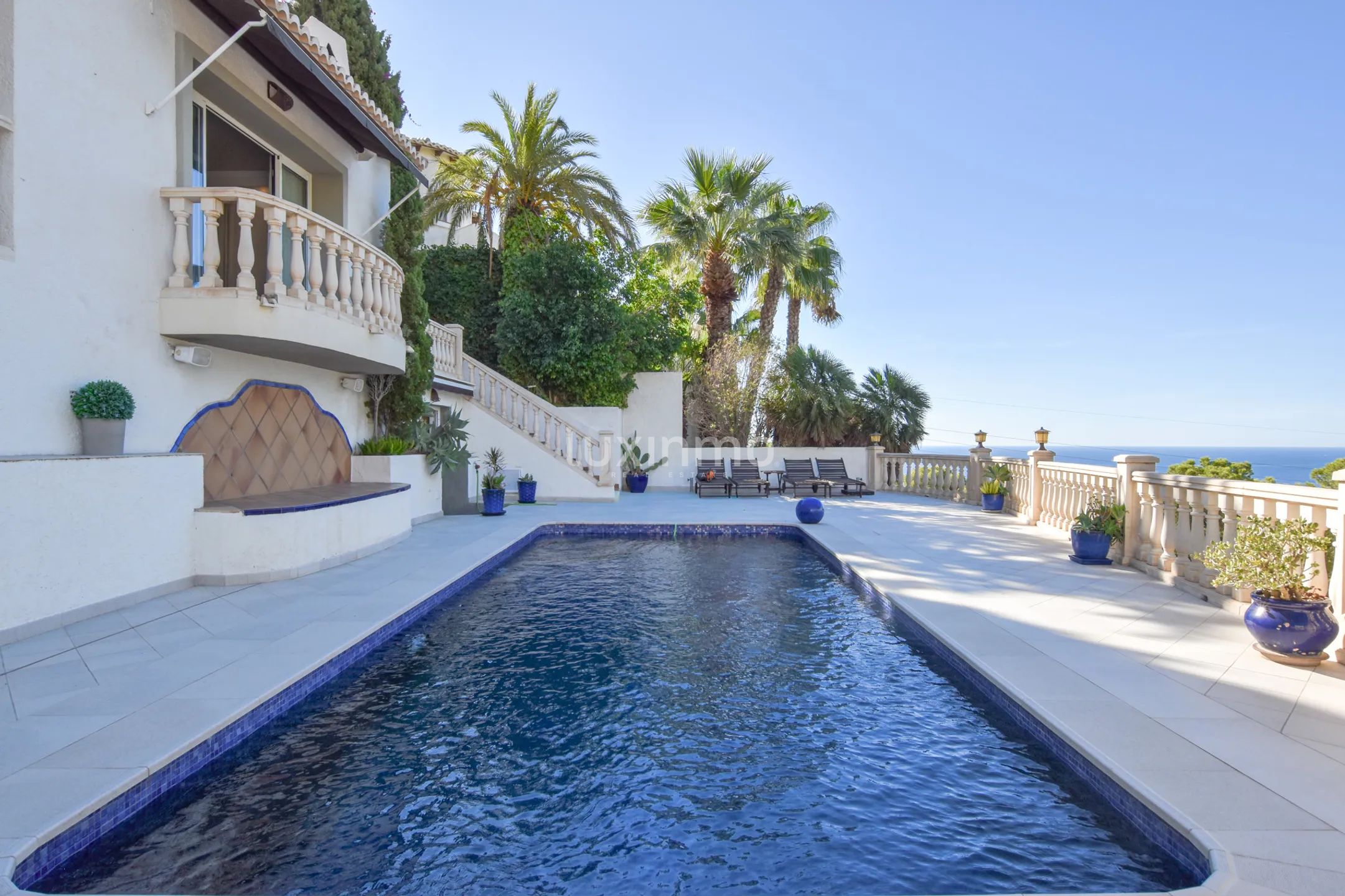 Long term rental villa with sea views in Altea Hills