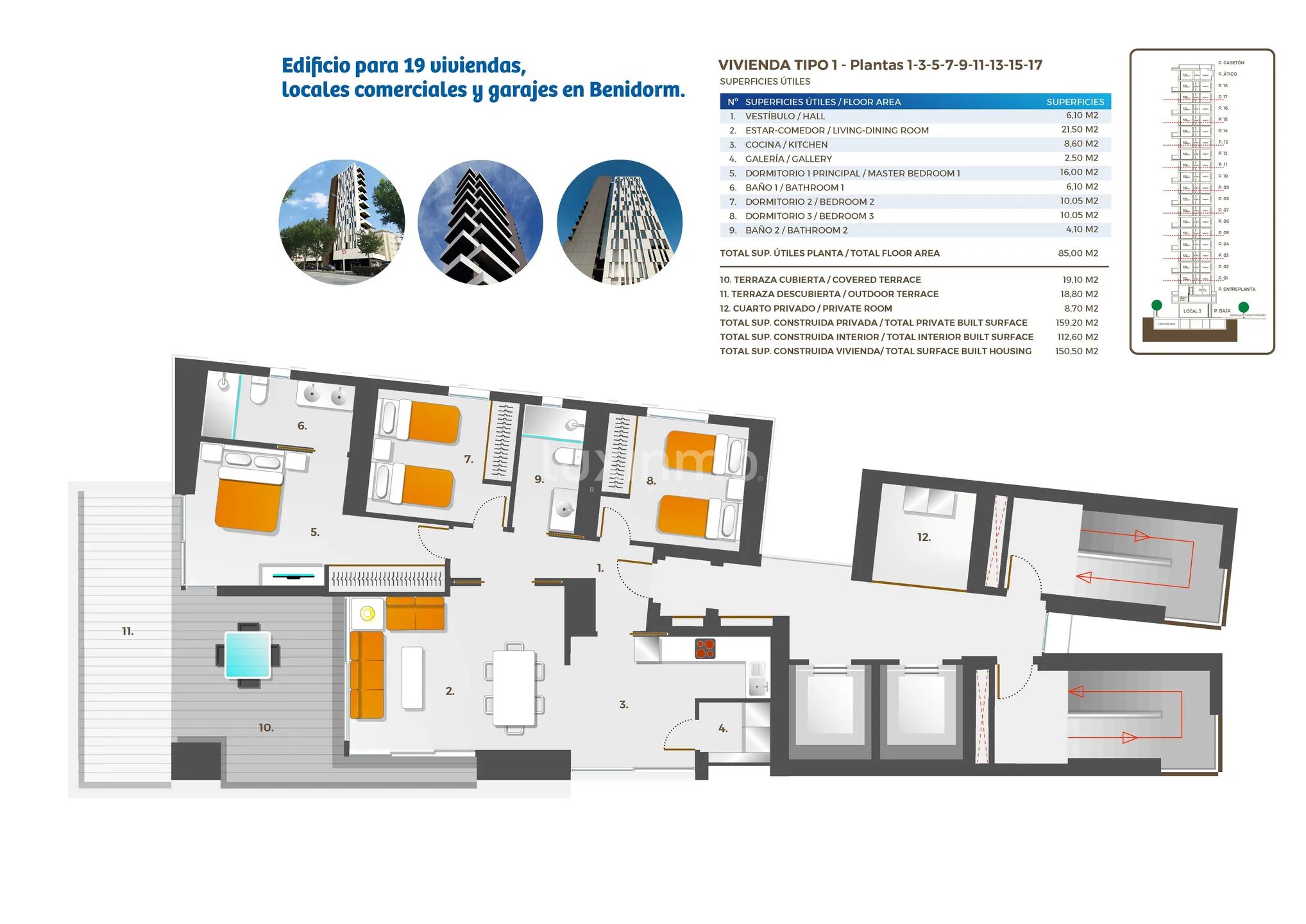 Newly built flat with sea views for sale in Benidorm — photo 8