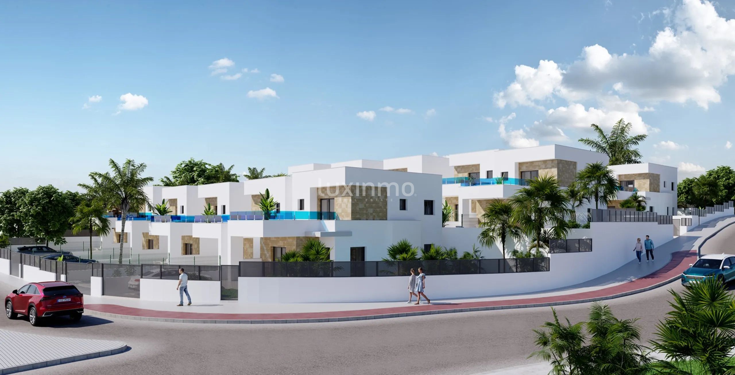 Detached villas in Polop with pool and parking — photo 1
