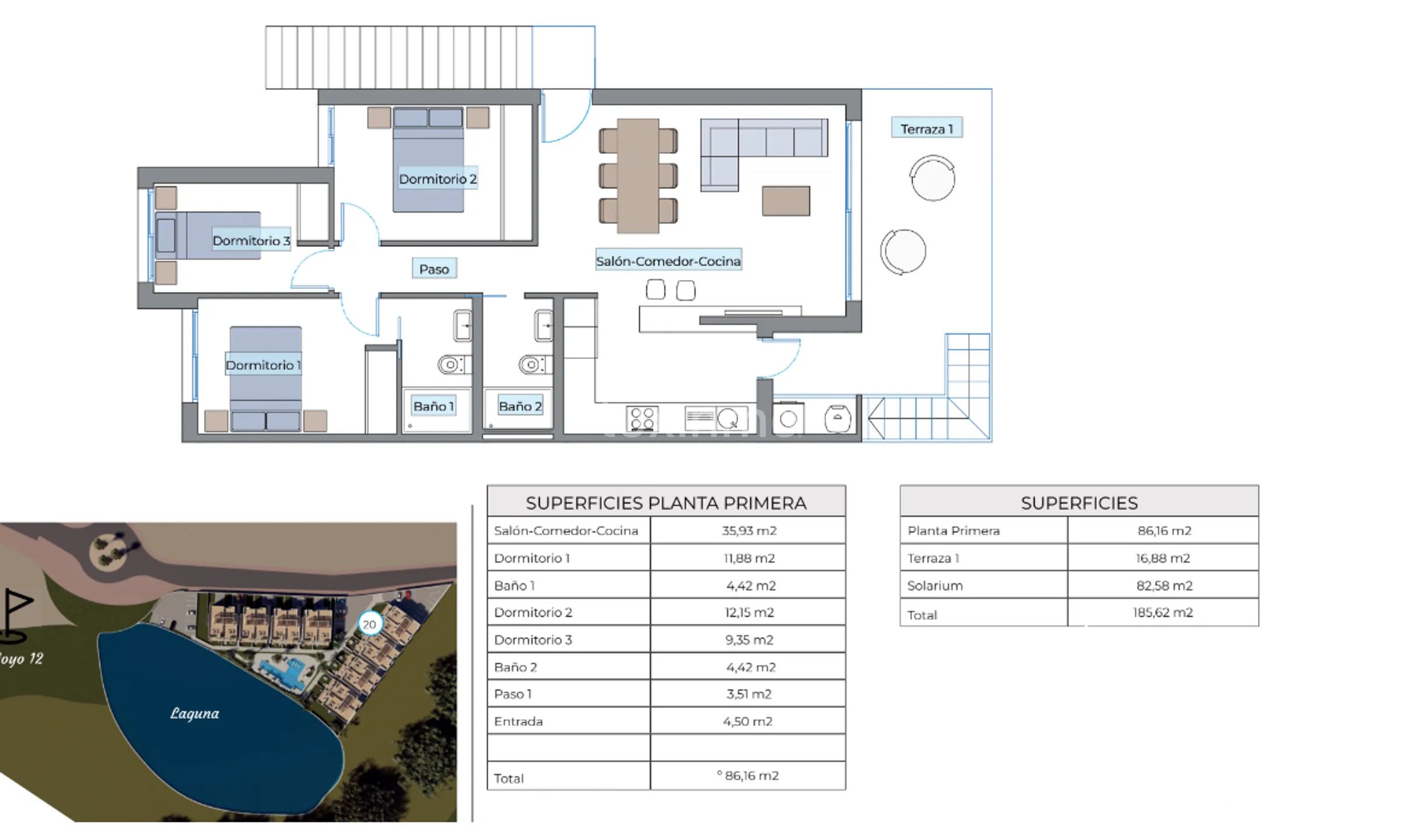 Пентхаус в Гольф-де-Финестрат с видом на море — photo 10