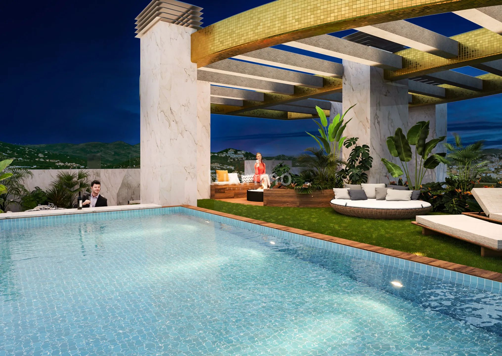 Penthouse avec piscine privée dans le centre de Calpe avec vue sur la mer — photo 25