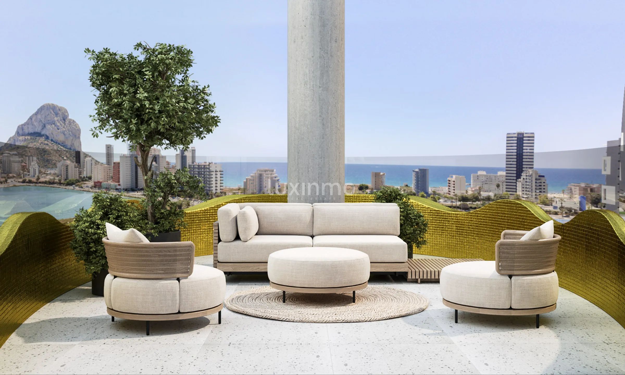 Penthouse avec piscine privée dans le centre de Calpe avec vue sur la mer — photo 9