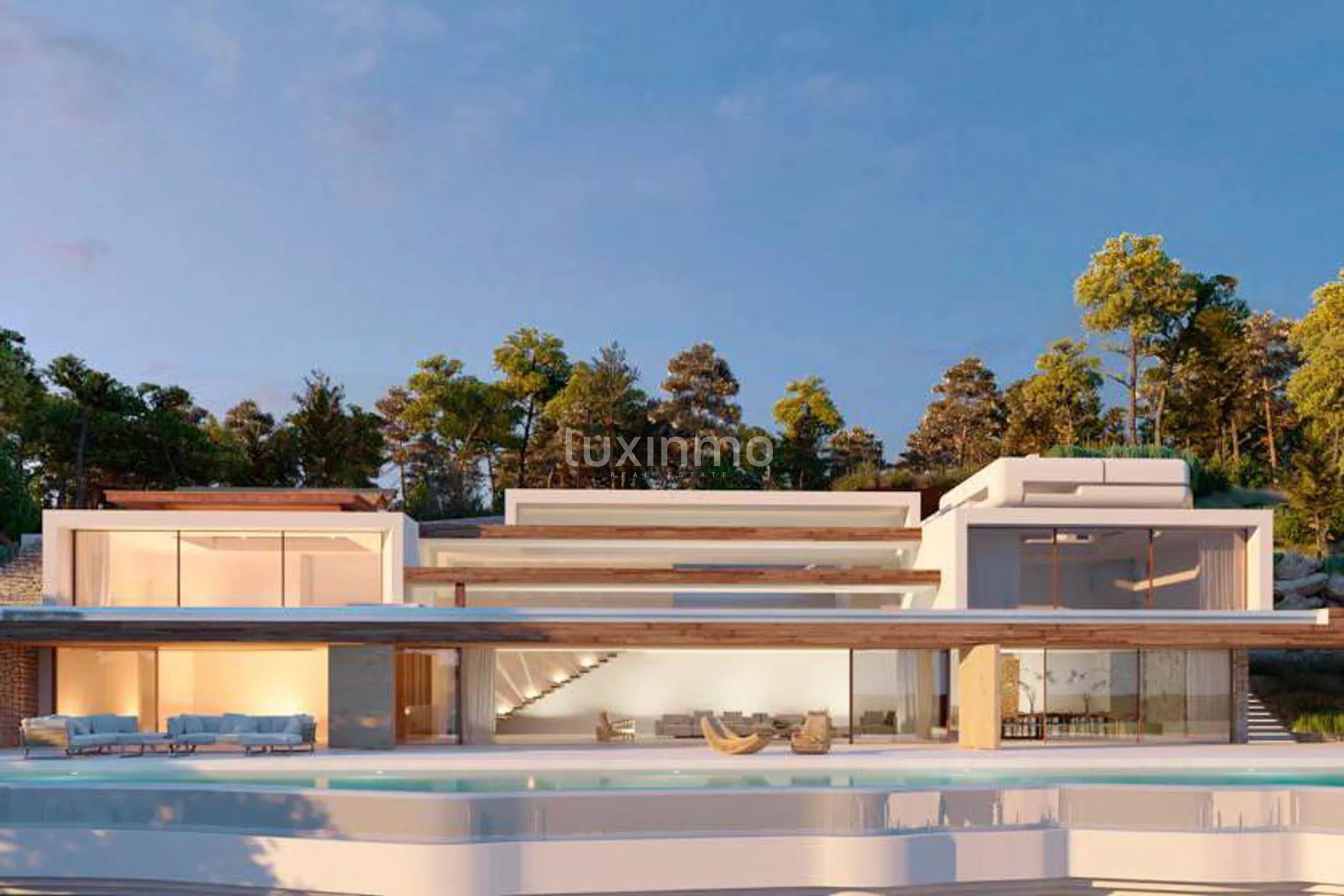 Nowoczesna luksusowa willa w pierwszej linii z widokiem na morze w Es Cubells — photo 1