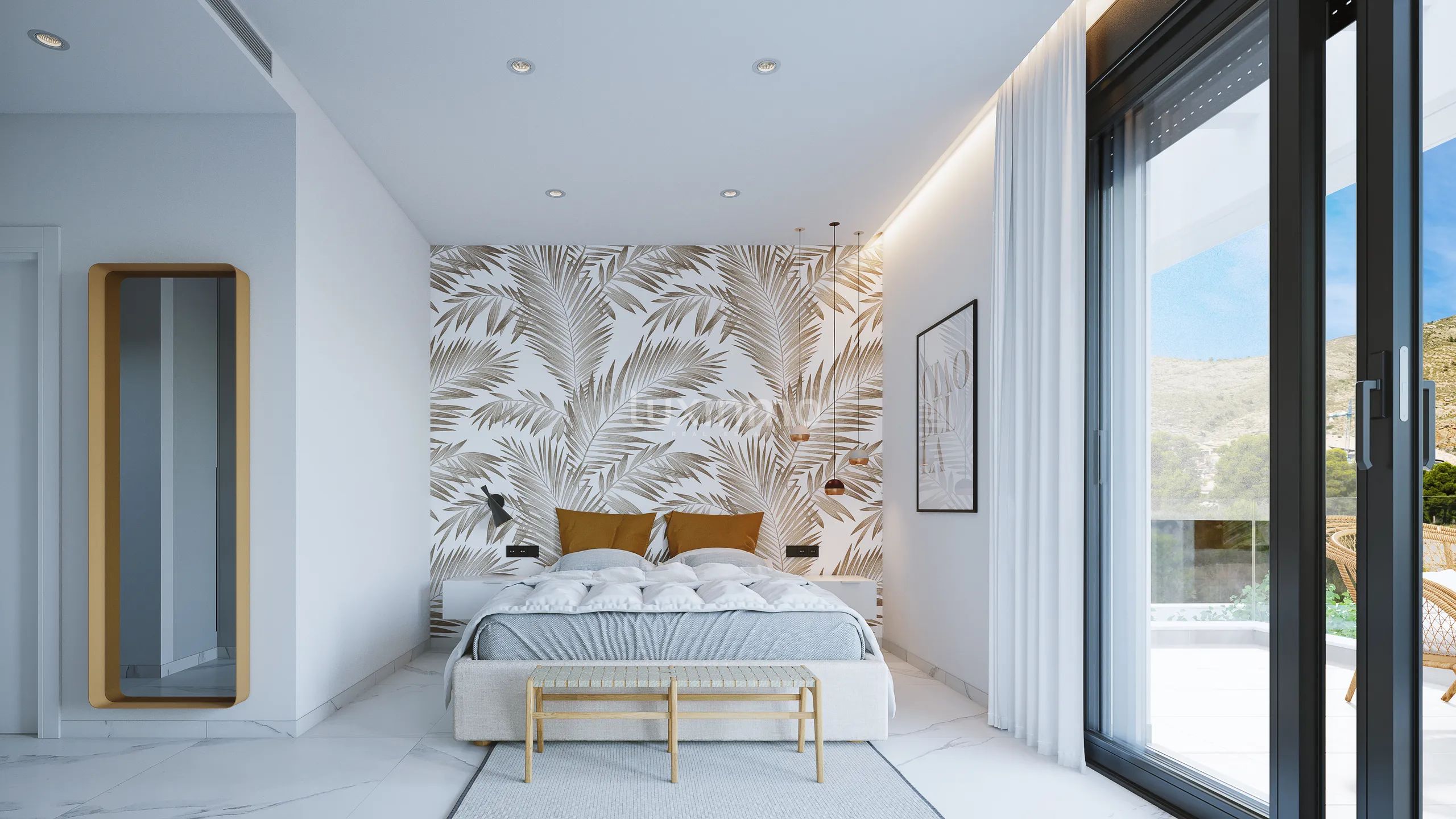 Modern villas with sea views and garage in Sierra Cortina Benidorm — photo 8