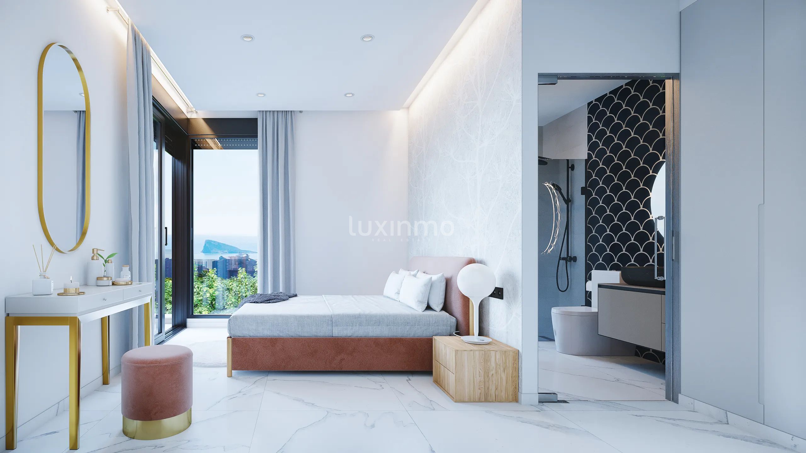 Modern villas with sea views and garage in Sierra Cortina Benidorm — photo 11