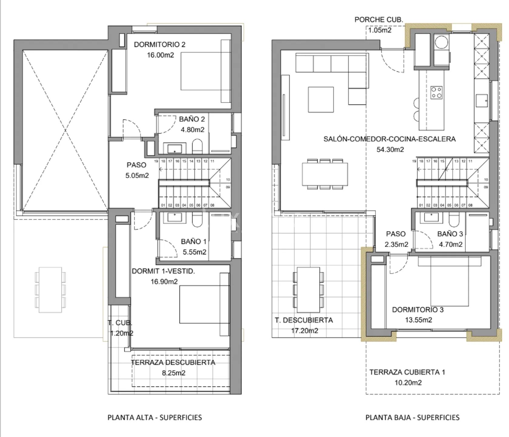 Modern Villa in Sierra Cortina Urbanization — Floor Plan 1