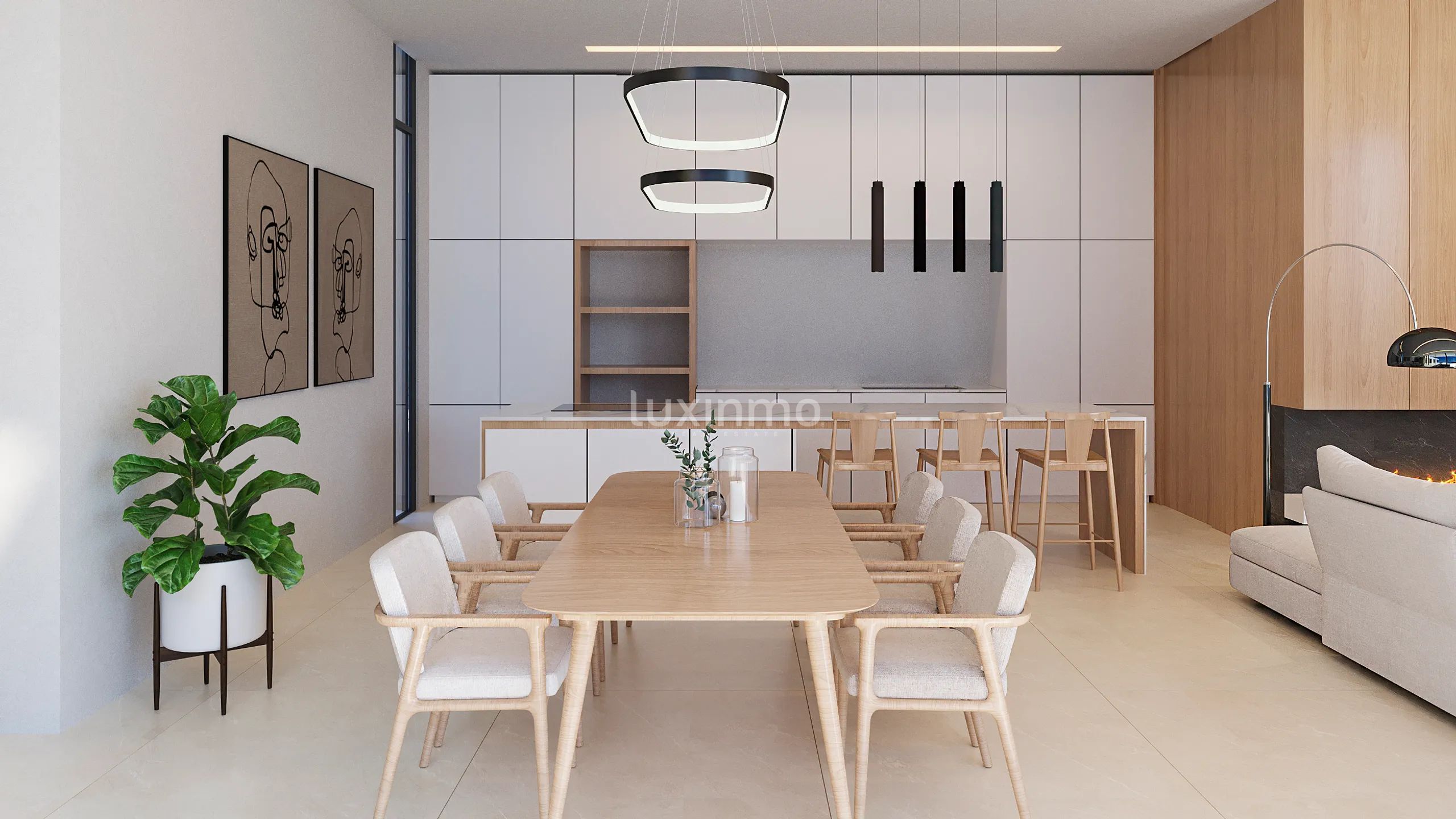 Magnificent new luxury townhouses with sea views in Moraira — photo 3