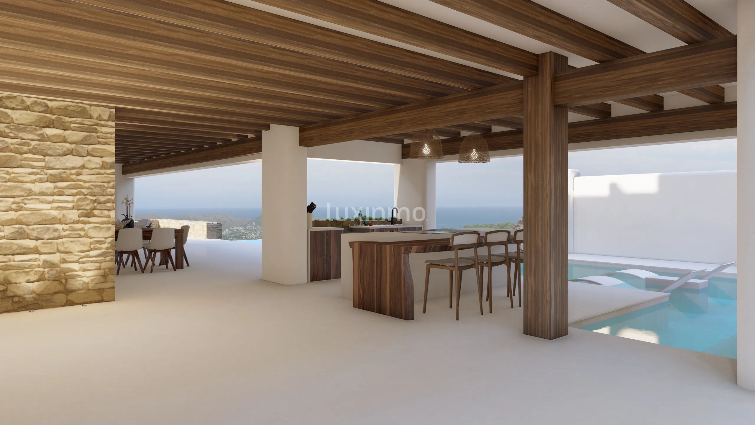 Ibicencan villa Sorells på höjderna i Moraira — photo 22