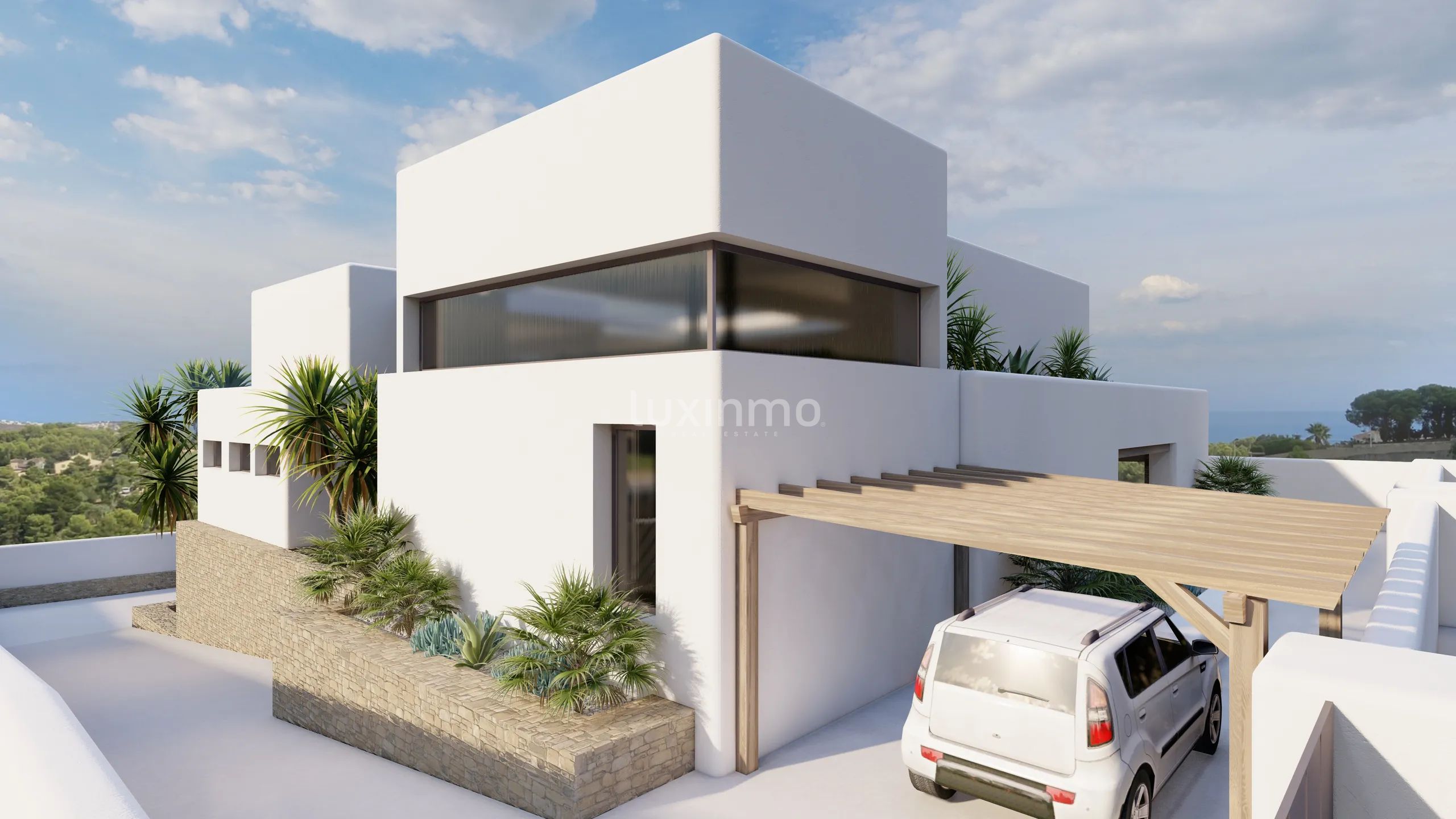 Ibicencan villa Sorells på höjderna i Moraira — photo 23