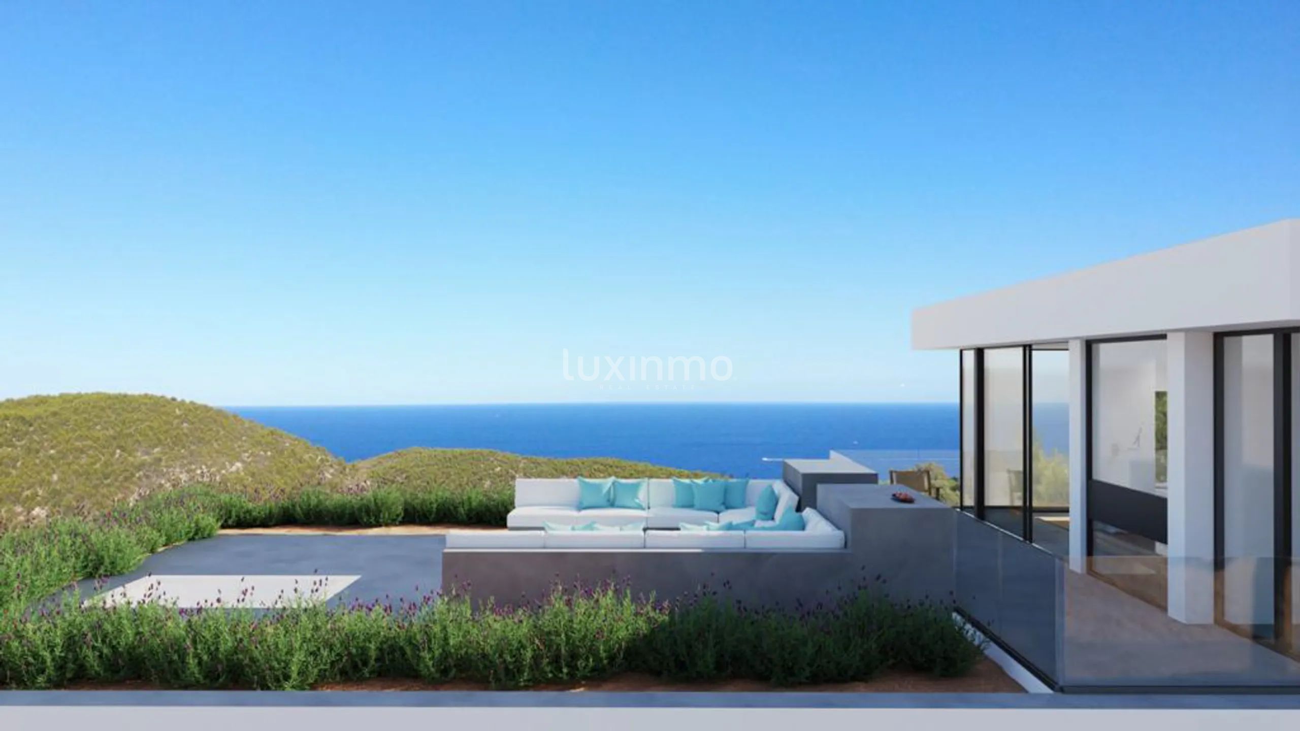 Luxury villa under construction with sea views in Roca Llisa — photo 6