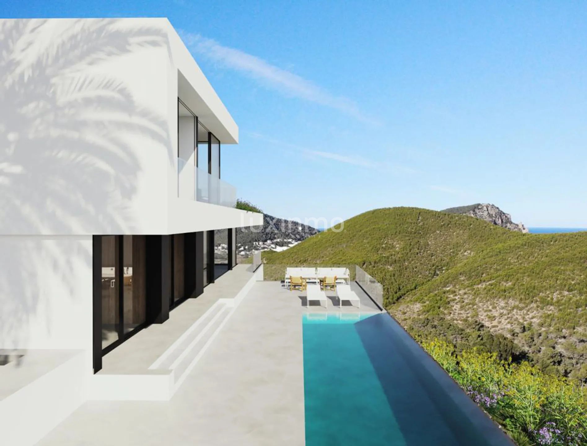 Luxury villa under construction with sea views in Roca Llisa — photo 5