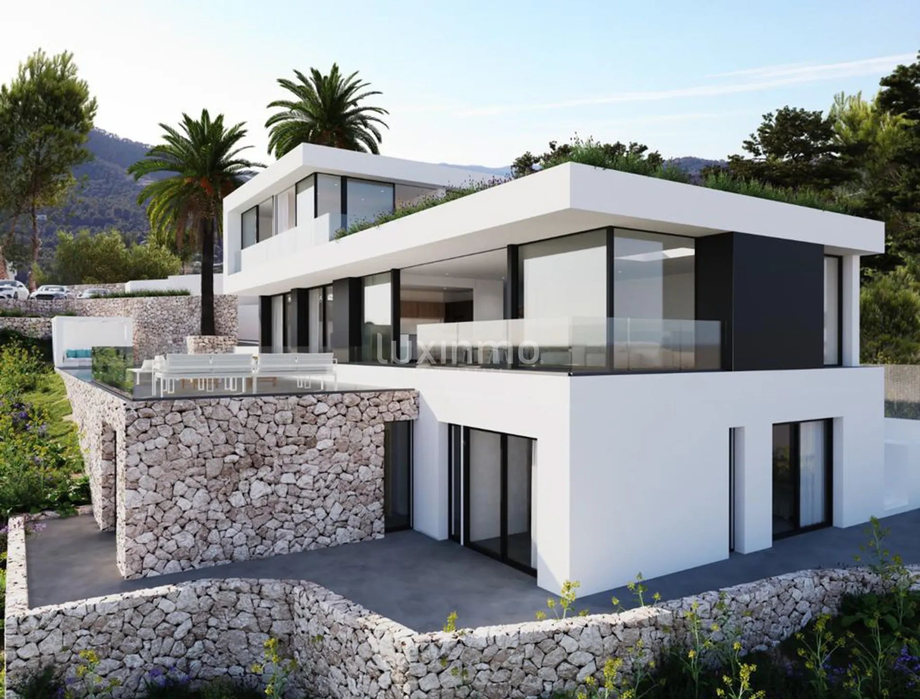 Luxury villa under construction with sea views in Roca Llisa — photo 12