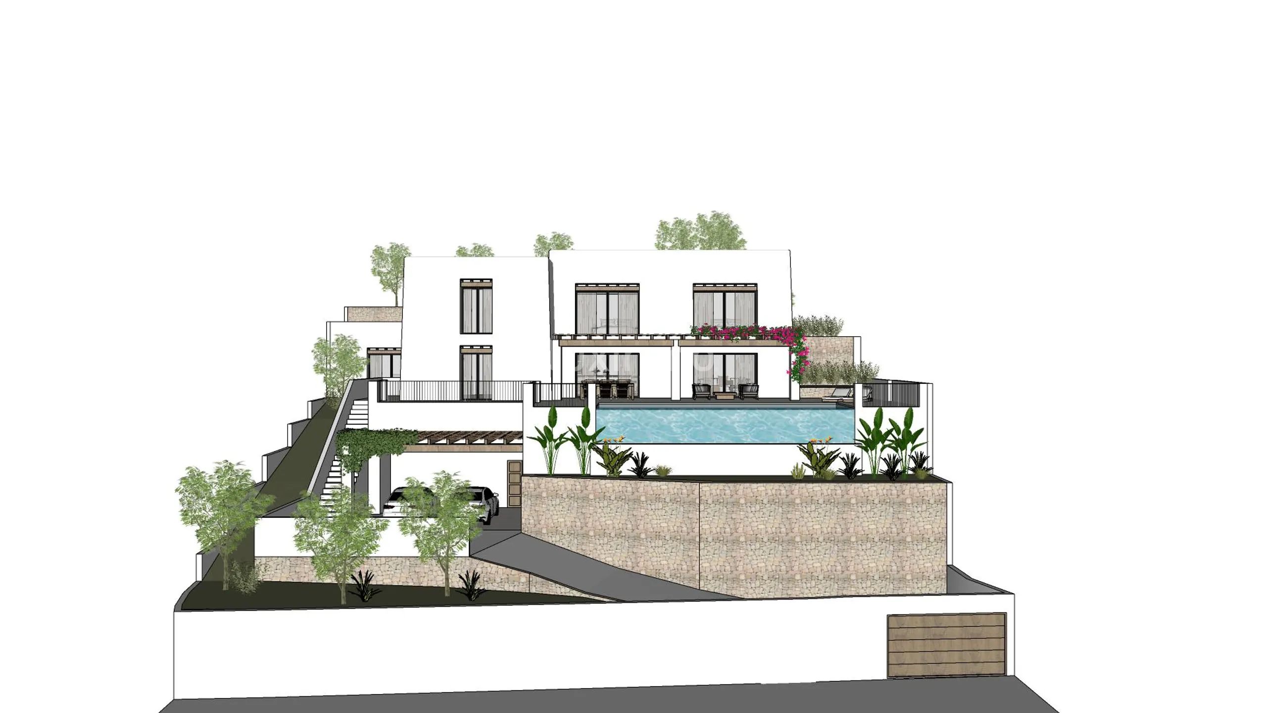 Ibizan villa with panoramic sea views in Moraira — photo 6