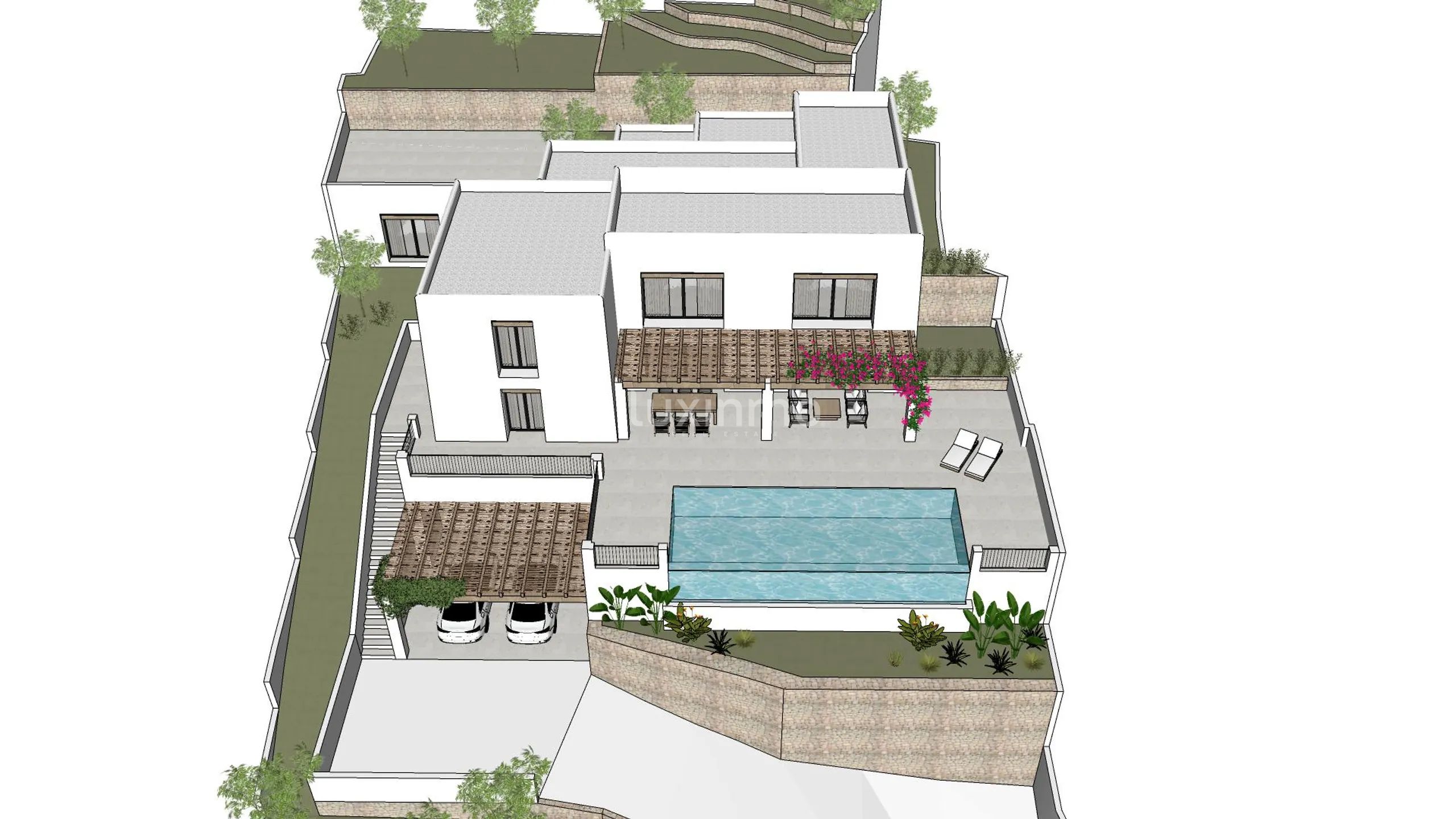 Villa ibicenca con vistas panorámicas al mar en Moraira — photo 10