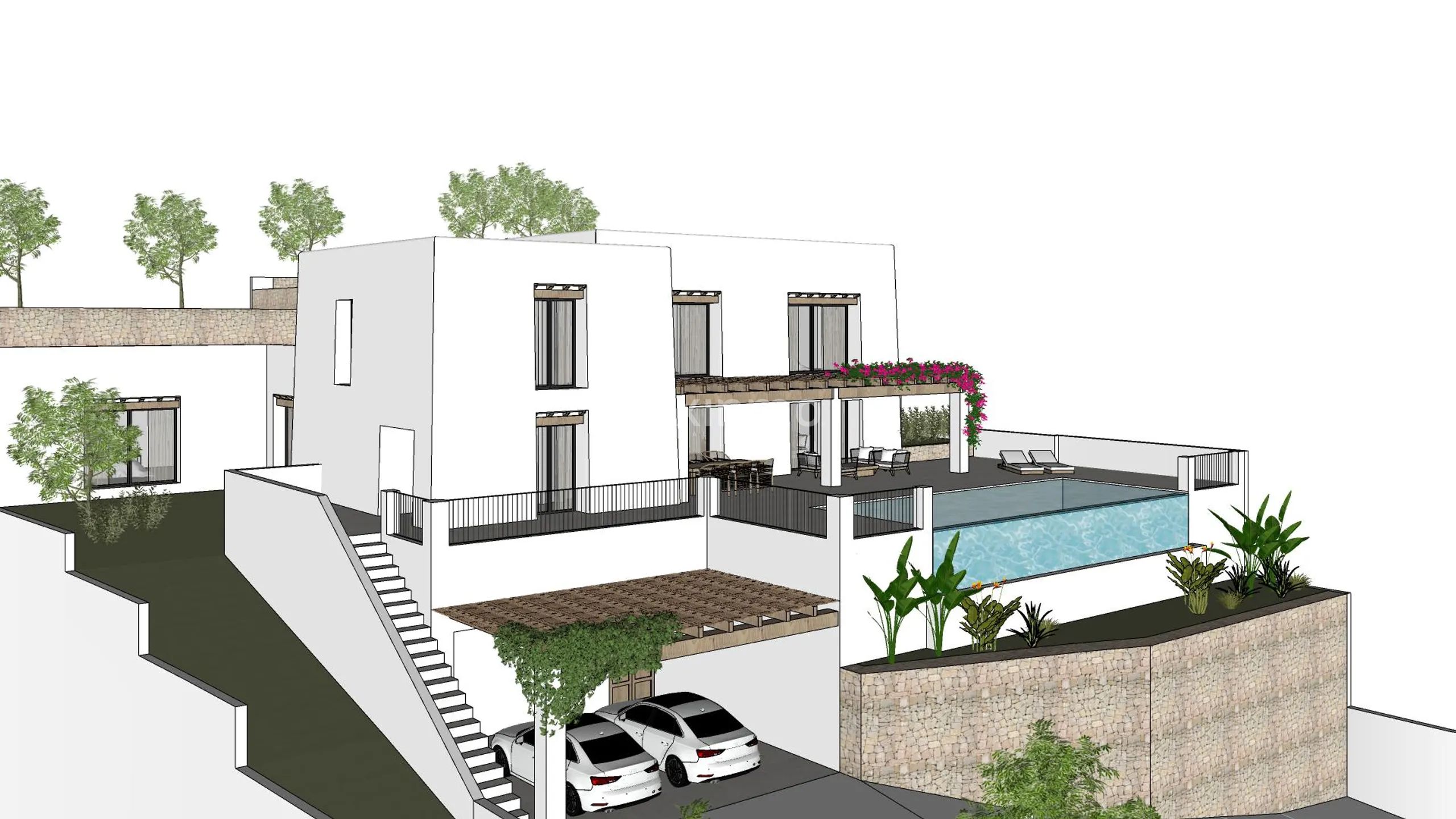 Ibizan villa with panoramic sea views in Moraira — photo 8