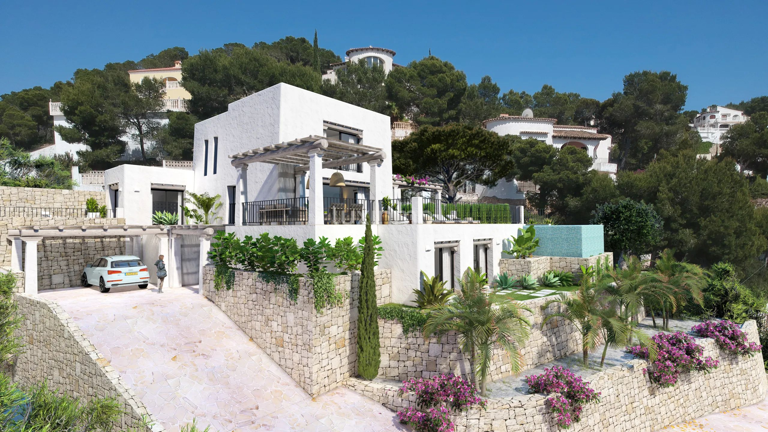 Ibizan villa with panoramic sea views in Moraira — photo 2