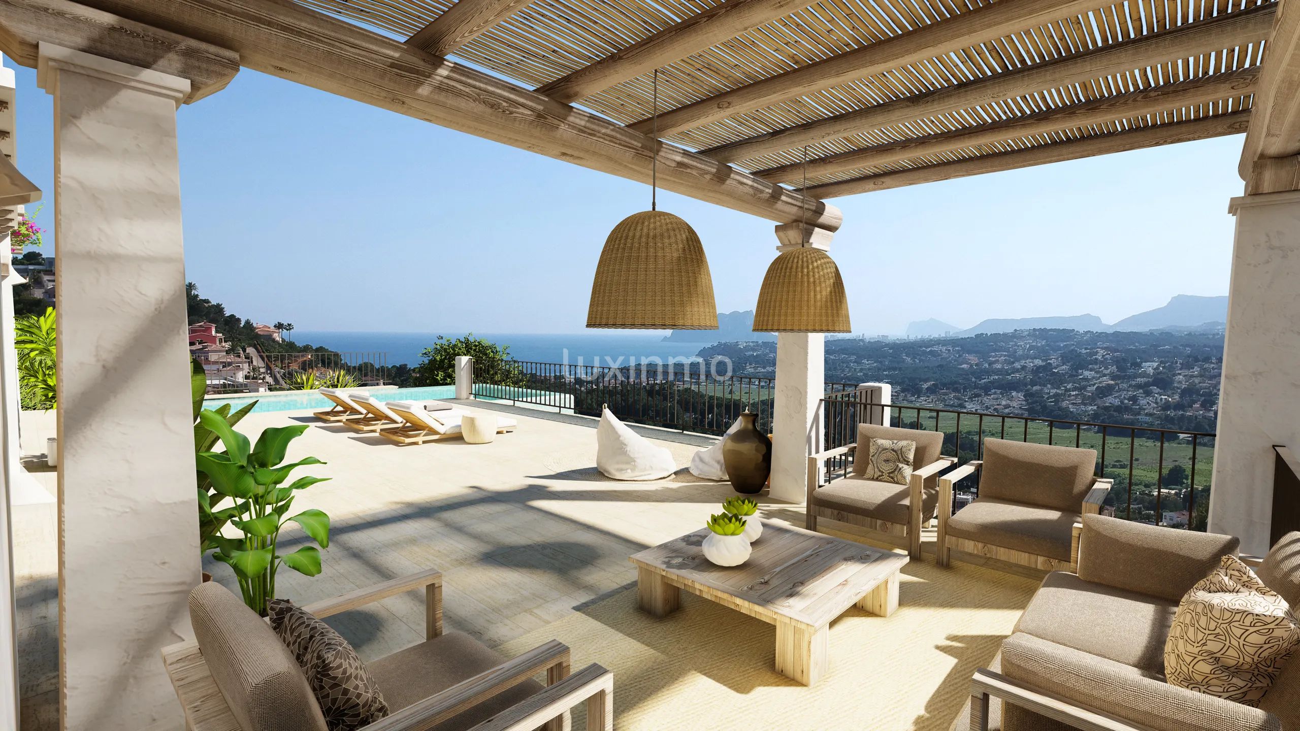 Ibizan villa with panoramic sea views in Moraira — photo 3