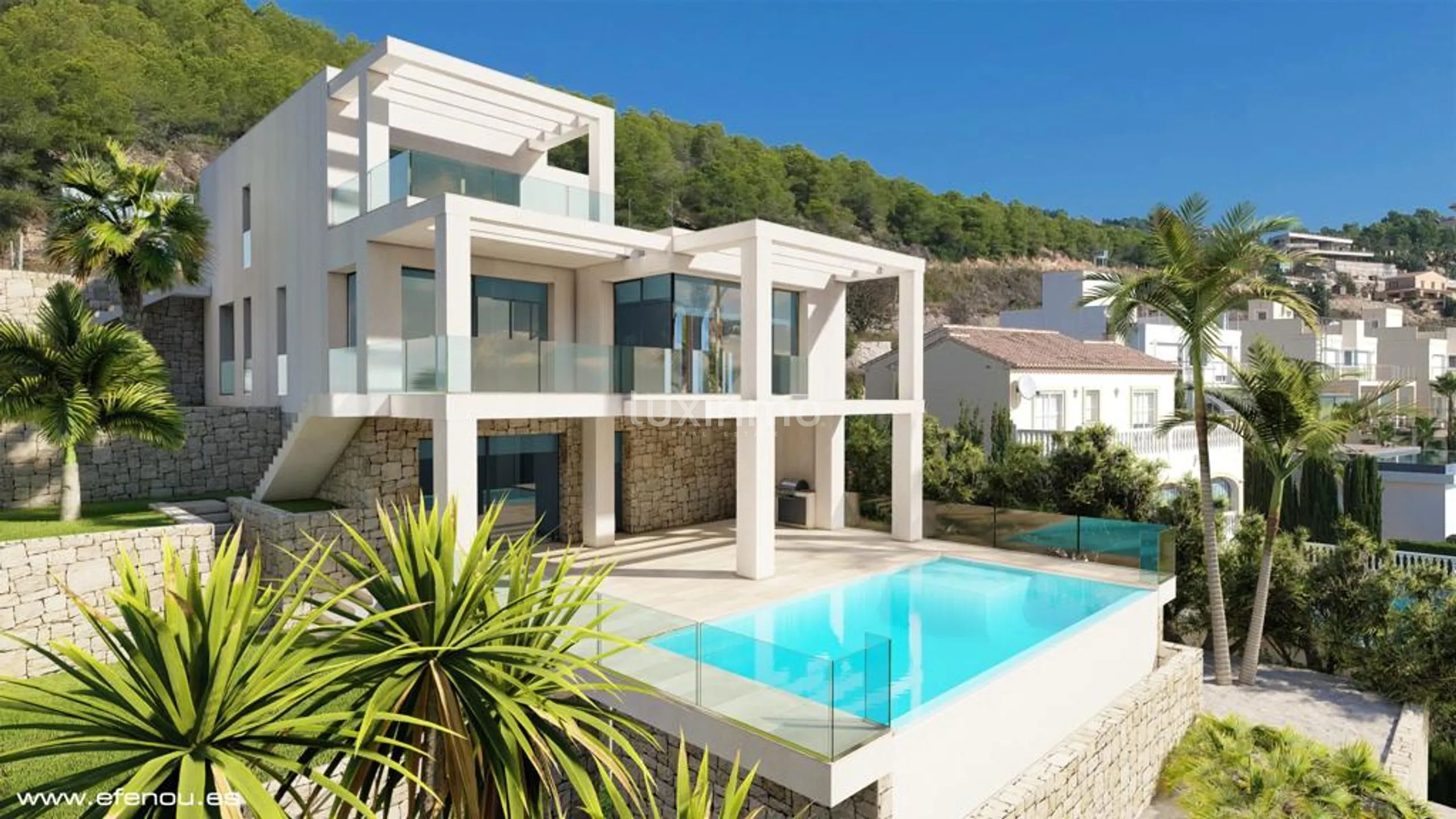 Villa for sale with panoramic views to the sea and the Peñon d'Ifach — photo 1