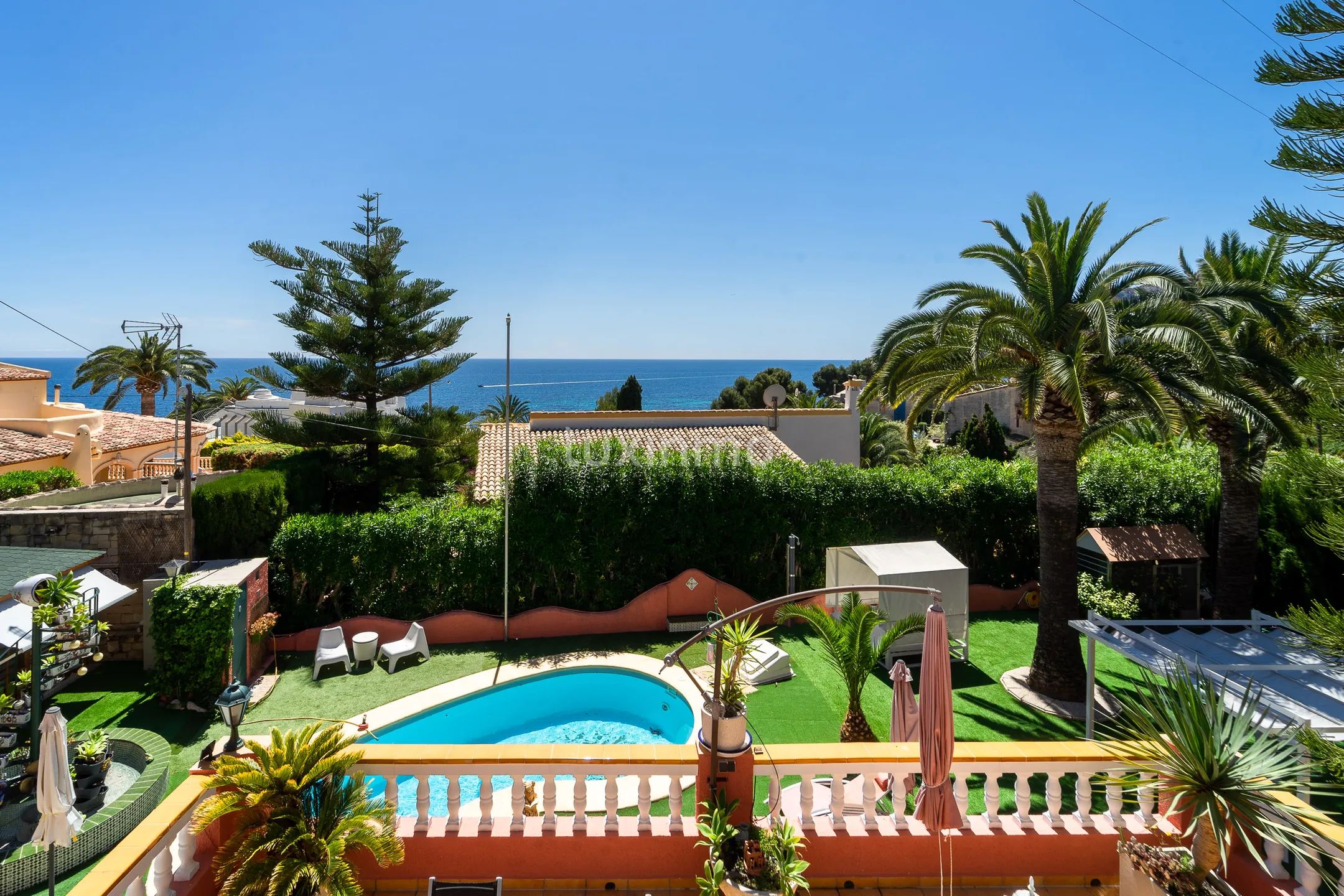Maison rustique à Calpe avec vue sur la mer et piscine privée — photo 24