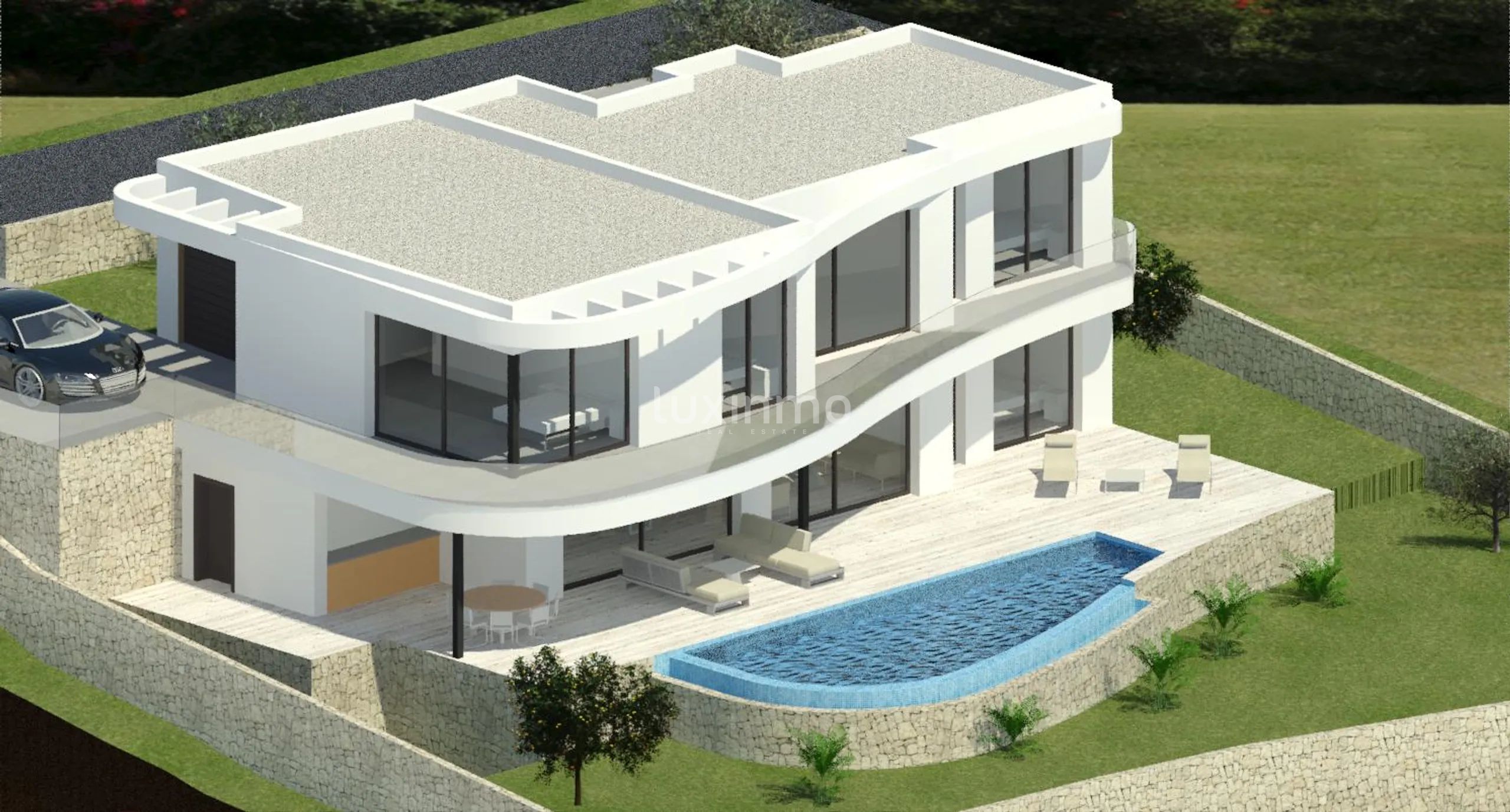 Luksusowa nowoczesna willa z przepięknymi widokami w Moraira — photo 1