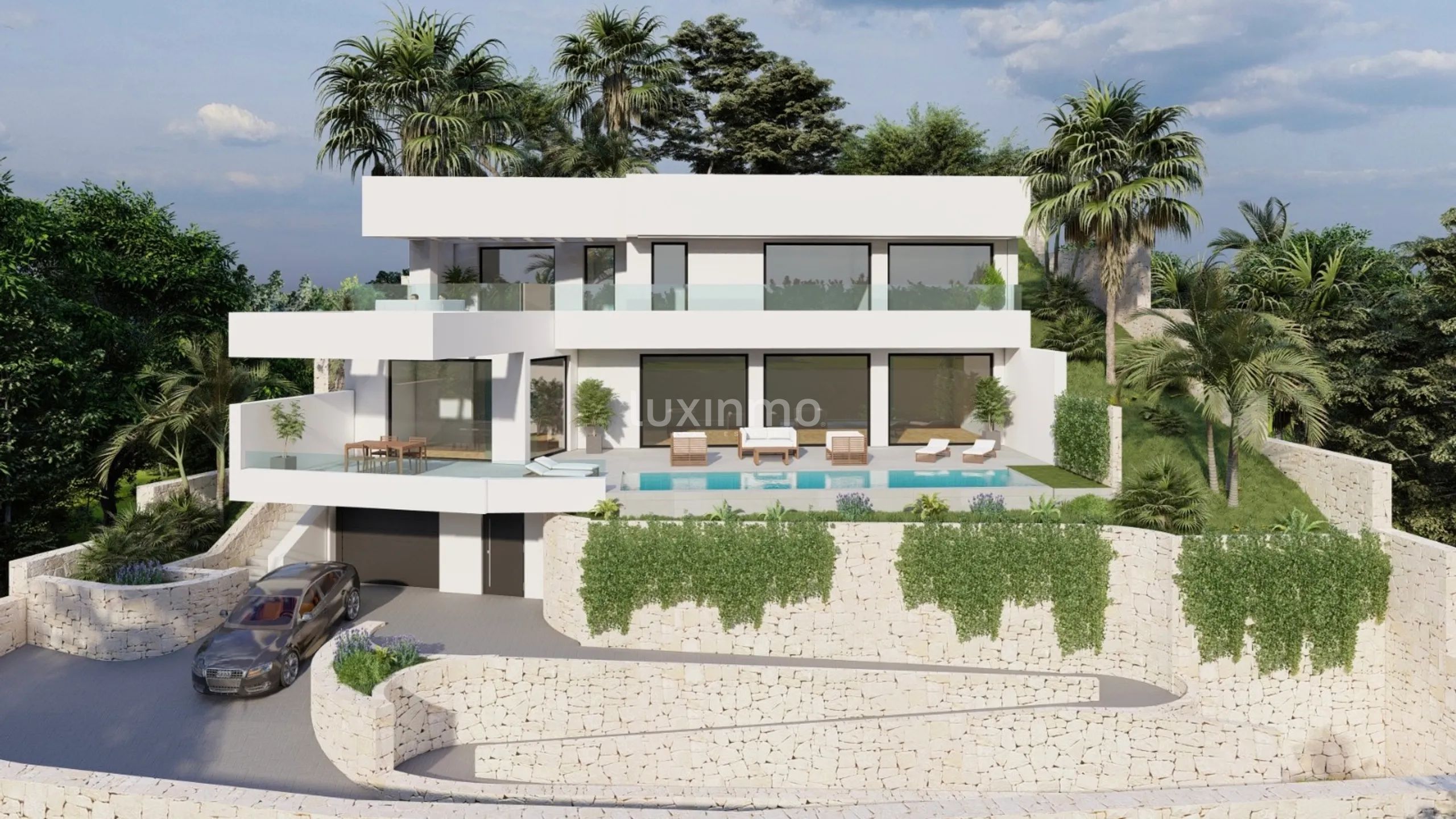 Nowoczesna willa z otwartym widokiem w Santa Clara, Altea — photo 1