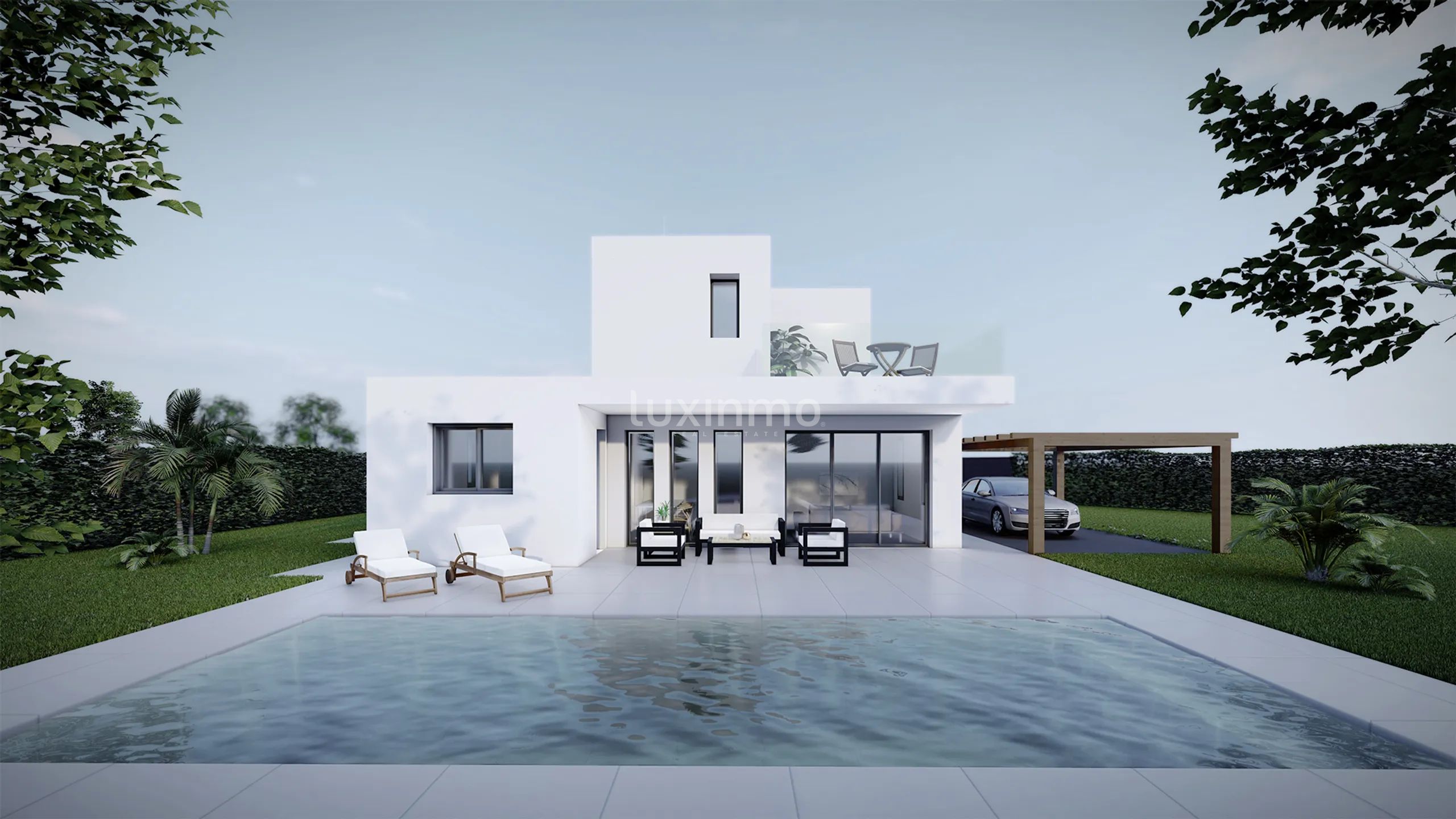 Medelhavshus och modernt hus med privat pool i Calpe — photo 1