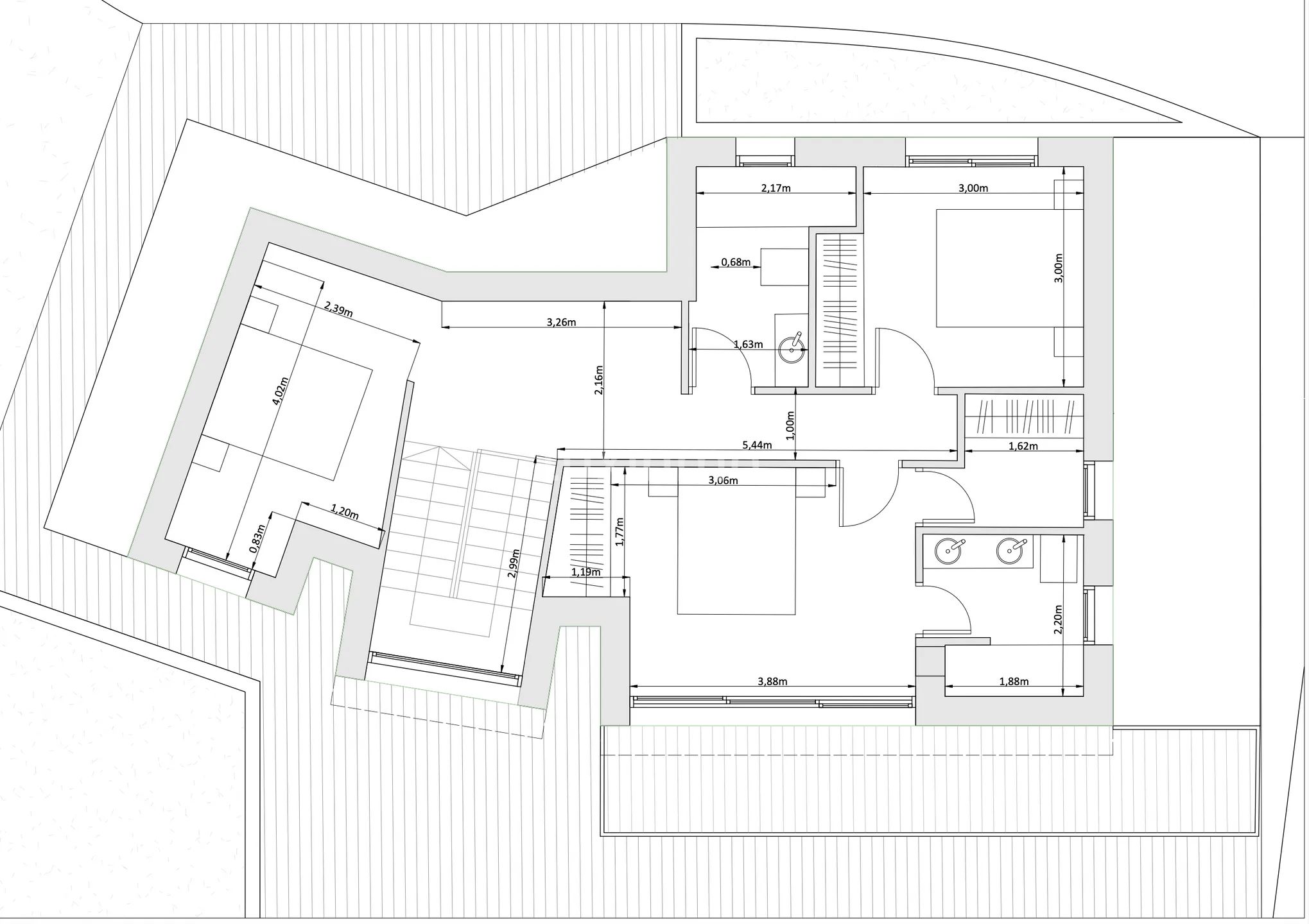 Modern detached house with private pool and garden in Calpe — Floor Plan 2