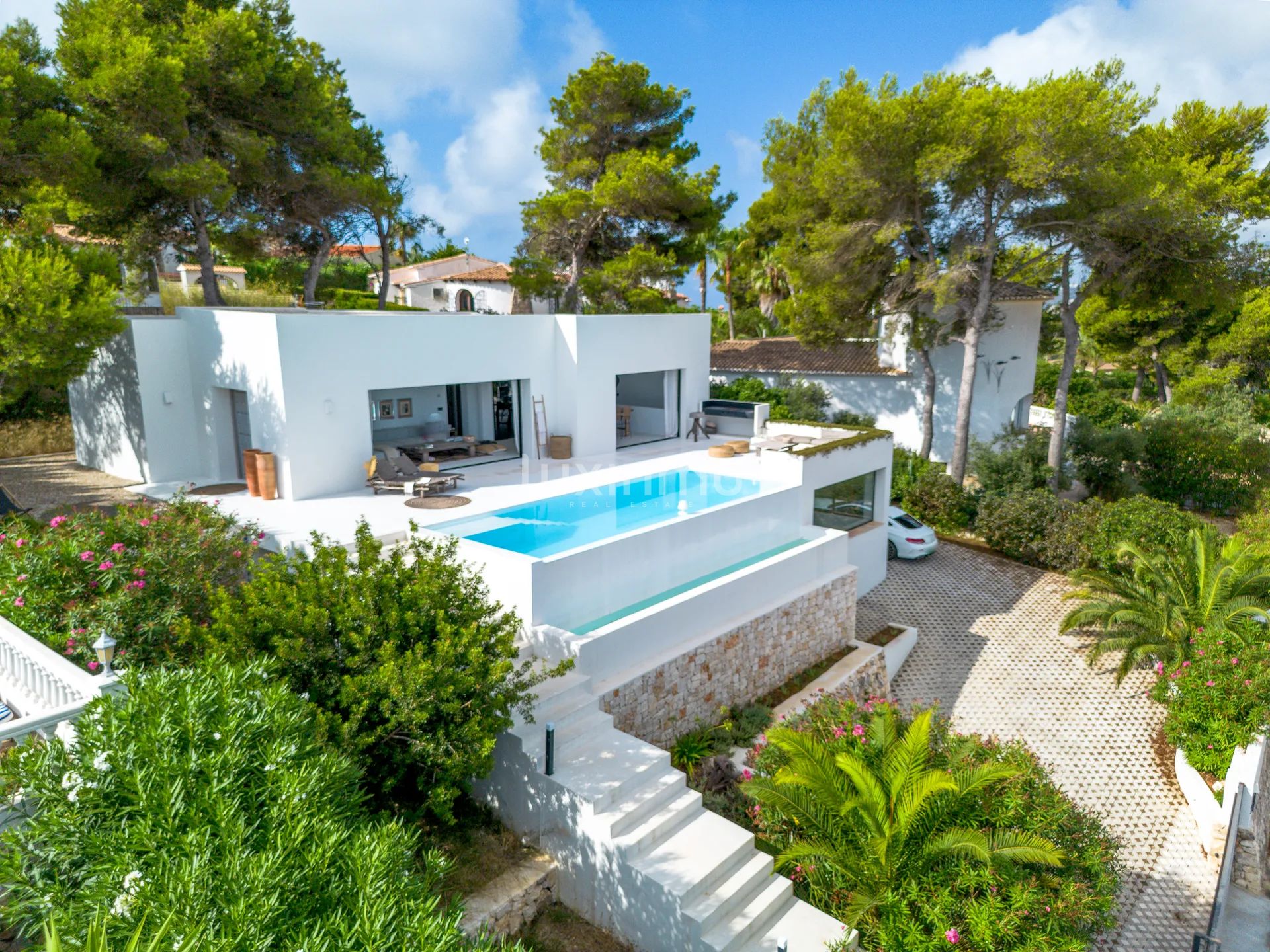 Villa i Ibiza-stil med havutsikt i Balcon al Mar, Javea — photo 2