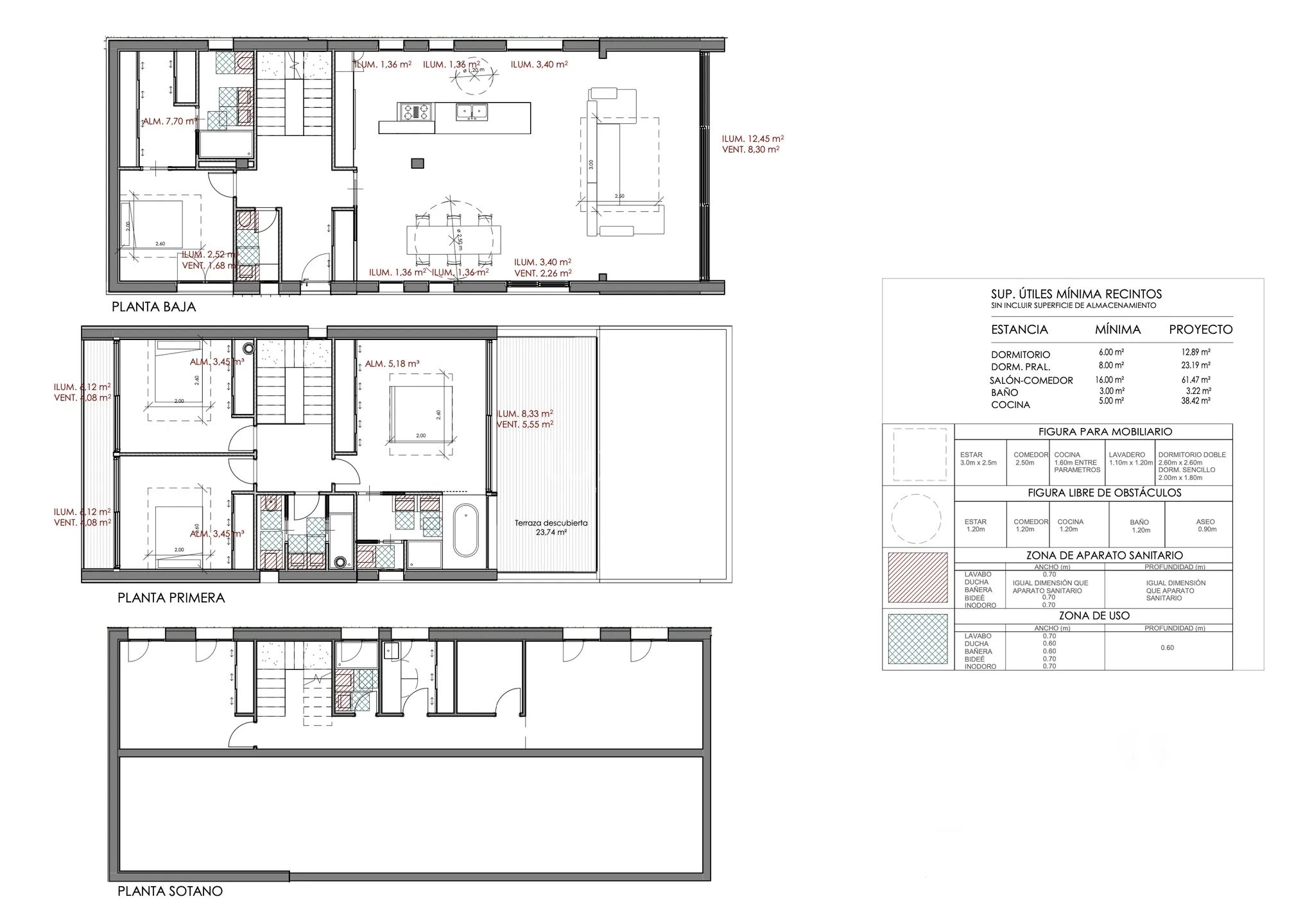 Luxurious modern house with sea views in La Fustera — Floor Plan 8